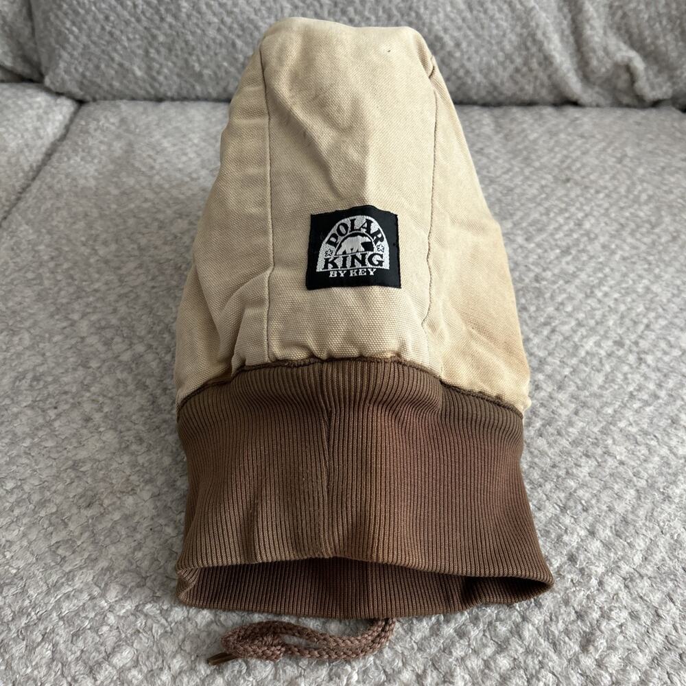 Polar King by Key Men’s Insulated Work Cap Duck Canvas USA Made Tan